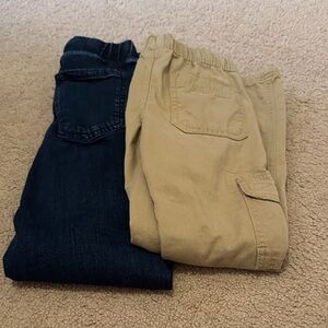 The Children's Place Tan and Navy Kids Pants Set